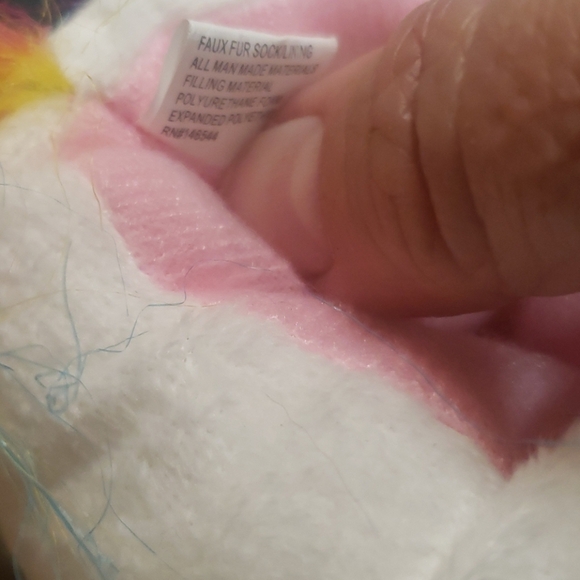 NWOT Rainbow Womens Unicorn size Med 7/8 slippers - Picture 6 of 8